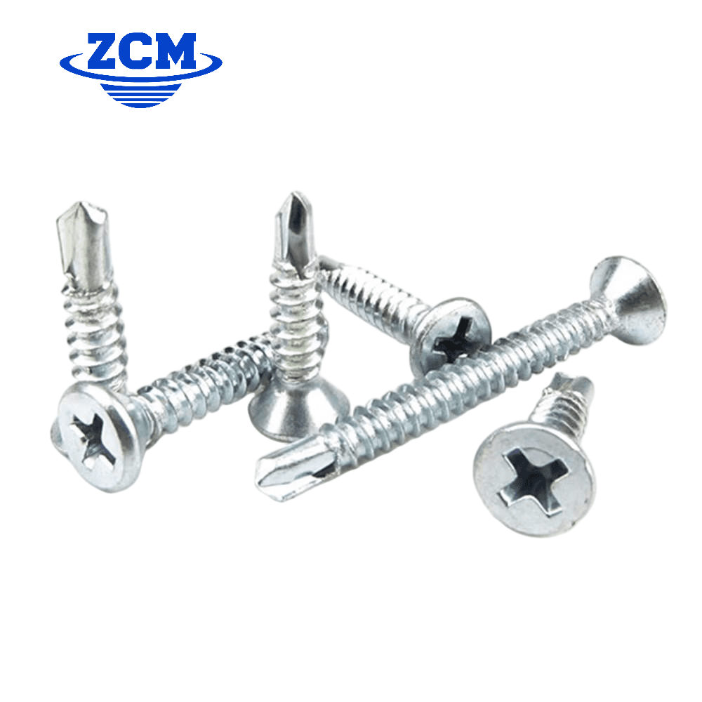 Various sizes of countersunk self-drilling screws by ZCM