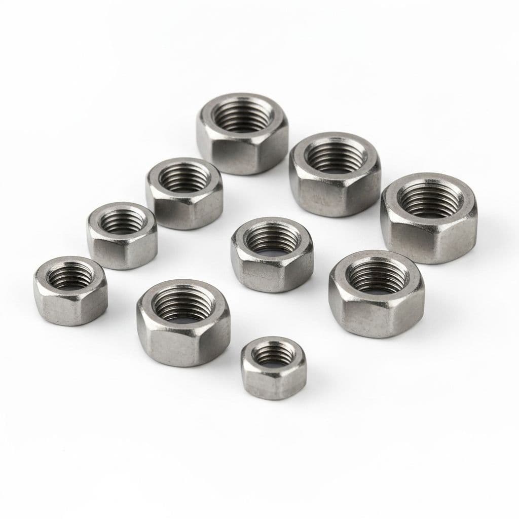 Stainless steel coupling nuts in various sizes by ZCM