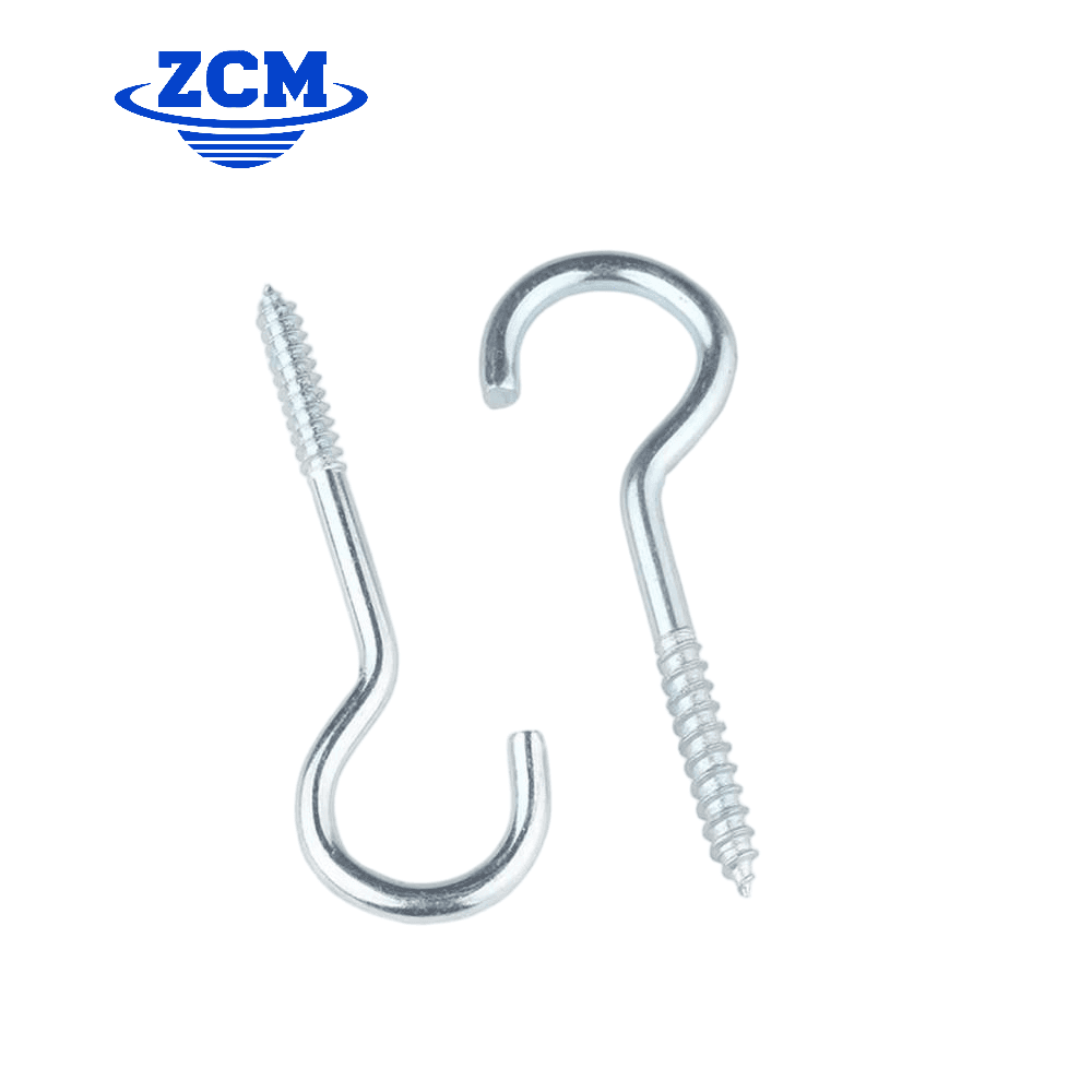 Two hook self-tapping screws showing L-hook and S-hook styles by ZCM