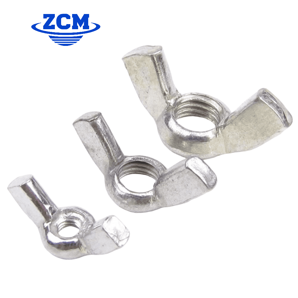 Wing nuts close-up showing different sizes by ZCM